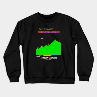 Mod.7 Arcade Scramble Space Invader Video Game Crewneck Sweatshirt